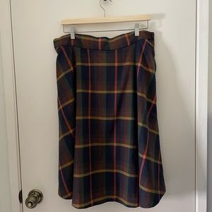 Fall plaid ModCloth skirt has pockets
